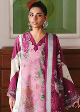 QPrints By Qalamkar Embroidered Jacquard Weaved 3 Piece Unstitched Suit QLM25QP D-QW-10B KENNA